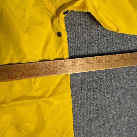 Vintage Tommy Hilfiger Yellow Anorak Windbreaker Jacket Mens Medium - Picture 4 of 6